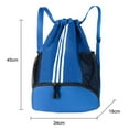 thumbnail image 2 of Drawstring bag with drawstring pockets for men and women simple large-capacity shoulder storage-blue, 2 of 5
