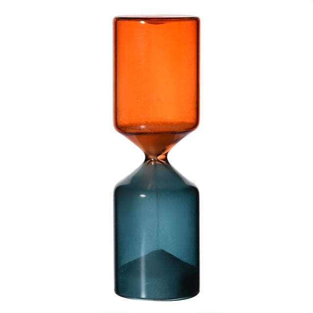 Innovador reloj de arena de forma única, temporizador de arena para el hogar, adorno de mesa de cristal, regalo de cumpleaños