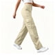 thumbnail image 3 of Pantalones Cargo Mujer Pierna Ancha Elástico Talle Alto Ligero Pantalones De Senderismo Casual Holgado Moda Ropa De Calle Y2k Trajes, 3 of 7