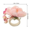 thumbnail image 2 of PAMINGONO Pink Alloy Napkin Rings Decorative Serviette Ring For Parties And Banquets, 2 of 8