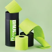 Renova Luxury Scented Colored Toilet Paper Gift Box 3 Rolls 3-Ply Bath Tissue - Gift Box 3 Rolls Lime Green