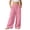Pink, variant on Posijego Girls Wide Leg Pants School Uniform Dress Pants Summer High Waisted Drawstring Kids Causal Trousers with Pockets