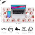 thumbnail image 5 of Long Mouse Pads for Desk,White Cow Strawberry Love Pattern Desk Mats on Top Of Desks, Desk Mouse Pad Extra Large with 3mm Non-Slip Base and Stitched Edge for Gaming,Office,Work,Home 35.4"x15.7", 5 of 6