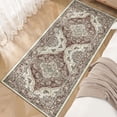 thumbnail image 4 of BERTHMEER 2'x6' Runner Rugs for Hallway Bathroom Kitchen Bedroom Entryway Non Slip Washable Red Vintage Oriental Traditional Distressed Runner Rugs, 4 of 5