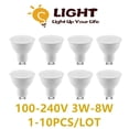 thumbnail image 2 of Foco LED de 1-10 piezas, lámpara halógena de repuesto para cocina, estudio y baño, GU10, 100v-240v, 3000k/4000k/6000k, 3w-8w, 100W, 2 of 4