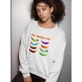 thumbnail image 2 of Banana Pop Sweatshirt Women -Image by Shutterstock, Female 3X-Large, 2 of 4