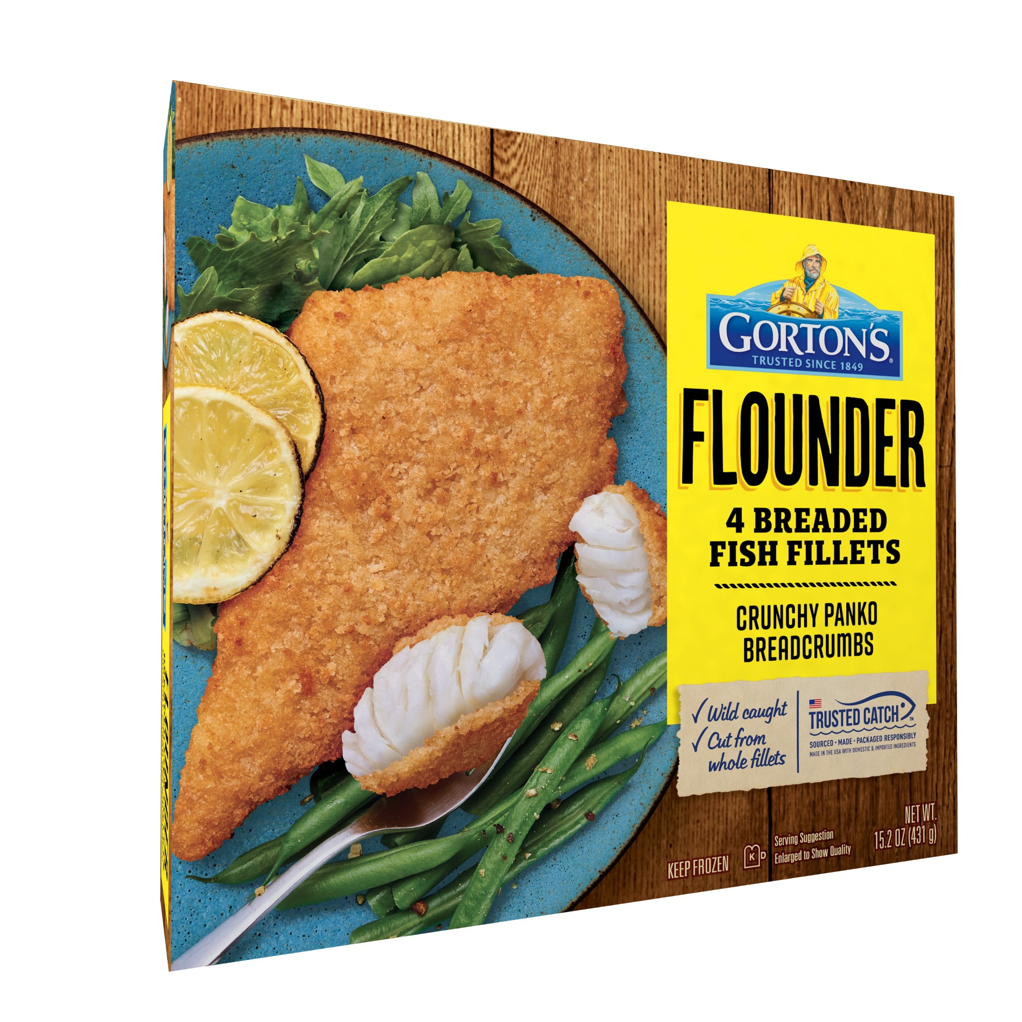 Gorton’s Breaded Fish Fillets Cut from Whole Fillets, Wild Caught