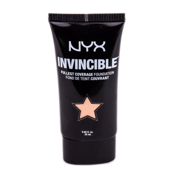INF03 Porcelain , NYX Invincible Fullest Coverage Foundation , Cosmetics Makeup - Pack of 3 w/ SLEEKSHOP Teasing Comb