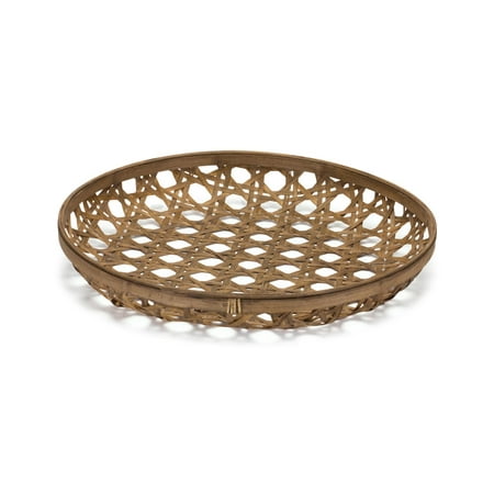 

Melrose International Bamboo Woven 22.5 diam. in. Decorative Tray