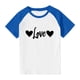 thumbnail image 3 of Blusas y camisas de manga corta con cuello redondo para niños y niñas, blusa de manga corta con estampado de cuello redondo, 3 of 7