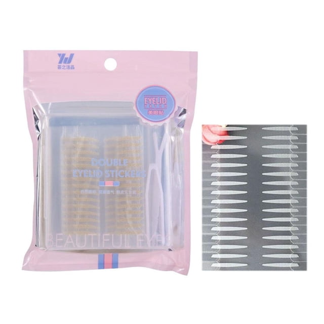 Lace Double Eyelid Tape, Seamless Natural Matte Long-lasting Makeup Tool for Single Eyelids, Invisible Lift Strips, Easy Application, 100 Count