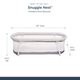 thumbnail image 2 of Cama portátil Bassinet Baby Delight Snuggle Nest de 0 a 5 m, color gris, 2 of 5