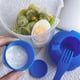 thumbnail image 2 of Taza portátil con tenedor - Recipiente de comida bajo en calorías para avena de cereales (azul) Likrtyny Libre de BPA, 2 of 8