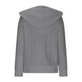 thumbnail image 5 of UVEASISHA Zipped Cardigan Sweater for Women Long Sleeve Cable Knit Jacket 2025 Trendy Y2K Casual Coat Dark Gray XXL, 5 of 7