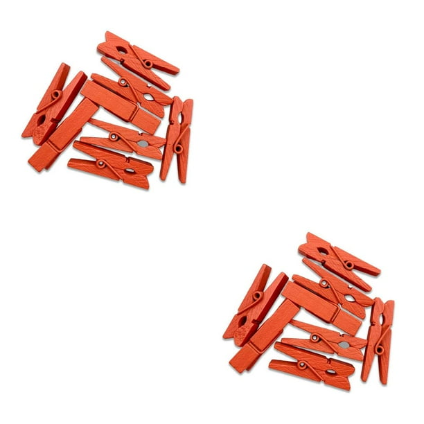 Naiovety 100 piezas de clavijas de para manualidades, Clips de papel para tarjetas, pinzas para ropa de fiesta, abrazadera Type4 NO4