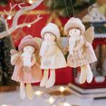 thumbnail image 3 of Colgantes con forma de ángel de 3 uds, colgante de muñeca de ángel de Navidad, adornos colgantes de muñeca de Navidad, 3 of 7