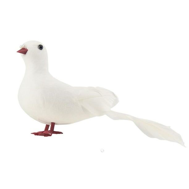 Paloma de Decoración Baoblaze de casas de jardín de hadas Estatua de pájaros Juguetes Cumpleaños Decoración Simulate Pigeon