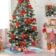 thumbnail image 4 of FMSHPON Valentine's Day Rose Blossom Xmas Christmas Tree Skirt Stand Mat for Holiday Party Decoration Indoor Outdoor 48 inches, 4 of 6