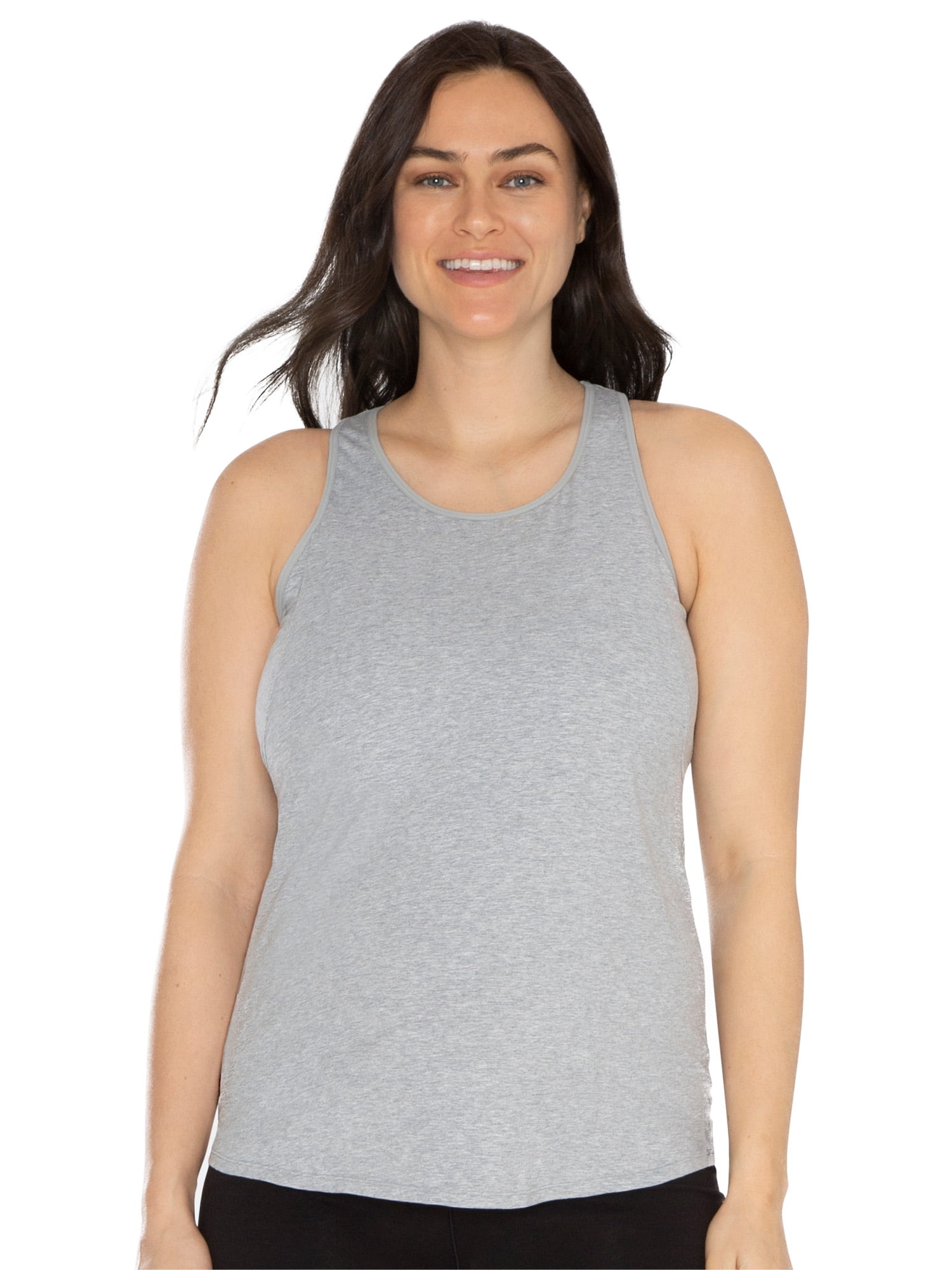 Kindly Yours Women's Maternity Cotton Spandex Nursing Racerback Tank Top, Sizes S to XXXL