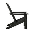 thumbnail image 4 of LuXeo Marina Outdoor Traditional Plastic Adirondack Chair in Black, 4 of 8