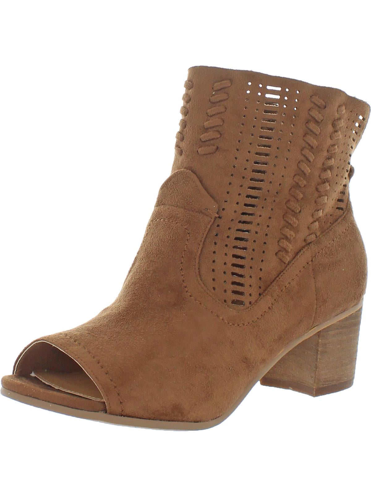 not rated open toe booties