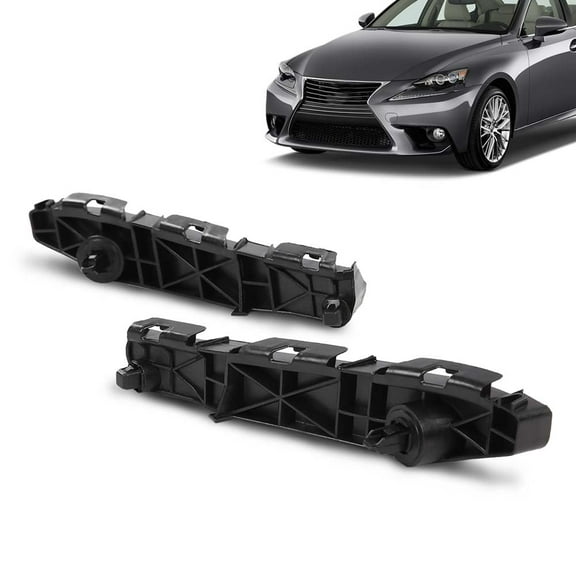 Front Bumper Bracket 2pcs Fit for 2006-2013 IS250/IS350 Base 2010-2015 IS250/IS350 C 2014-2015 IS250/IS350 C F Sport