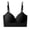 Black, variant on MOJOGO Women's Ribbed Bras Side Smoothing Push Up Wireless Bra Seamless Glitter Strap Plunge Bralette M