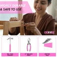thumbnail image 7 of DOWELL Women's 40-Piece Pink Home Tool Set with Plastic Toolbox Storage Case, 7 of 7