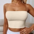 thumbnail image 2 of DHFJKG Women's Sleeveless Camisole Sexy Streetwear Thin Strap Seamless Slim Fit Cropped Basic Cami For Summer Soft Tops, 2 of 4