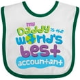 thumbnail image 3 of Inktastic My Daddy is the Worlds Best Accountant Boys or Girls Baby Bib, 3 of 4