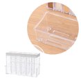 thumbnail image 4 of Creative Double-outlet Lid 6-case Seasoning Boxes Set with Tray Transparent Condiment Containers Spice Shakers (Ivory), 4 of 8