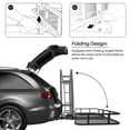 thumbnail image 6 of ARKSEN 60" x 20" x 6" Hitch Mount Folding Cargo Carrier W/Cargo Bag, Net, Hitch Stabilizer & 2 Ratchet Straps Combo, 6 of 7
