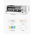 thumbnail image 6 of KFFKFF Sausage Roller, 12 Sausage 5 Rollers, Constructed from Stainless Steel, 750W Sausage Grilling Machine with Two-Tier Temperature Regulation, Detachable Oil Drip Pan, Suitable for Parties, 6 of 9