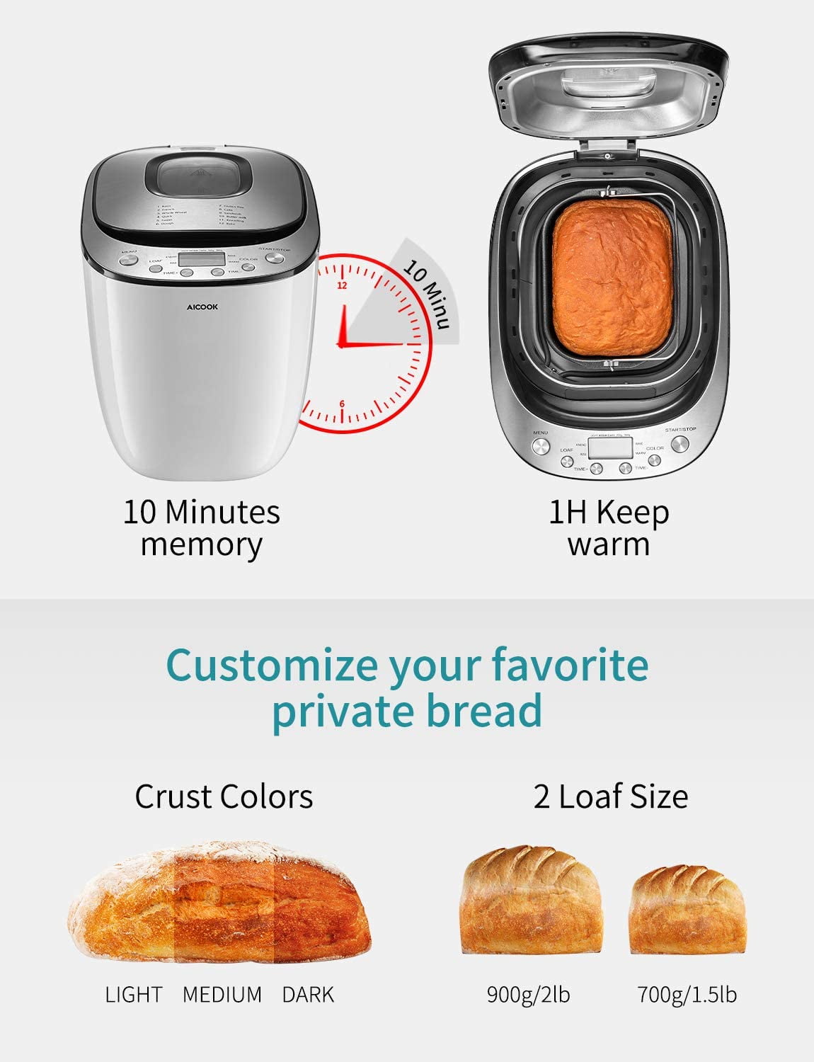 aicook bread machine