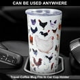 thumbnail image 3 of Breeds of Chicken Tumbler with Lid and Straw, Chicken Gifts for Chicken Lovers, Rooster Cup, 20 oz Chicken Skinny Tumblers Christmas Birthday Gifts,Travel Mugs Insulated for Hot and Cold Drink, 3 of 5