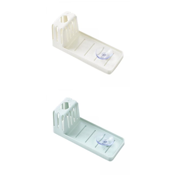 Soporte de esponja,Fregadero de cocina Soporte de esponja Caddy Organizador,Esponjas Lavabos Jabón Fregadero Soporte de succión,soporte para fregado accesorios fregadero blanco Sunnimix Soporte de esponja