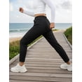 thumbnail image 5 of JWD Women's Quick Dry Stretch Athletic Pants Breathable Comfy Hiking Pants with Zipper Pockets Black 2XL, 5 of 6