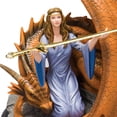 thumbnail image 2 of The Bradford Exchange Anne Stokes The Truth Dragon Sculpture Hand Cast and Handpainted with Removable 22 Carat Gold Plated Sword of Truth 9"-Inches, 2 of 5