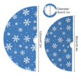 thumbnail image 5 of Yayeee Christmas Tree Skirt 47 inches for Xmas Tree Holiday Party Decoration, Blue Snowflake Pattern, 5 of 6