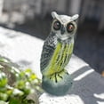 thumbnail image 4 of Búho realista Señuelo Espantapájaros Decoración de Halloween Disuasión de aves Ojos realistas Amarillo kusrkot Señuelo de búho falso, 4 of 8