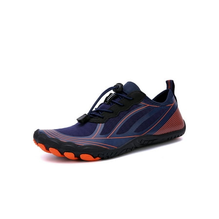 

Fangasis Womens Mens Aqua Socks Quick Dry Surf Shoe Barefoot Water Shoes Women Men Sneaker Swim Lightweight Summer Beach Athletic Sneakers Deep Blue 6