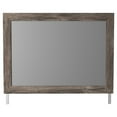thumbnail image 2 of Bedroom Mirror with Replicated Grain Details Rustic Gray - Saltoro Sherpi, 2 of 5