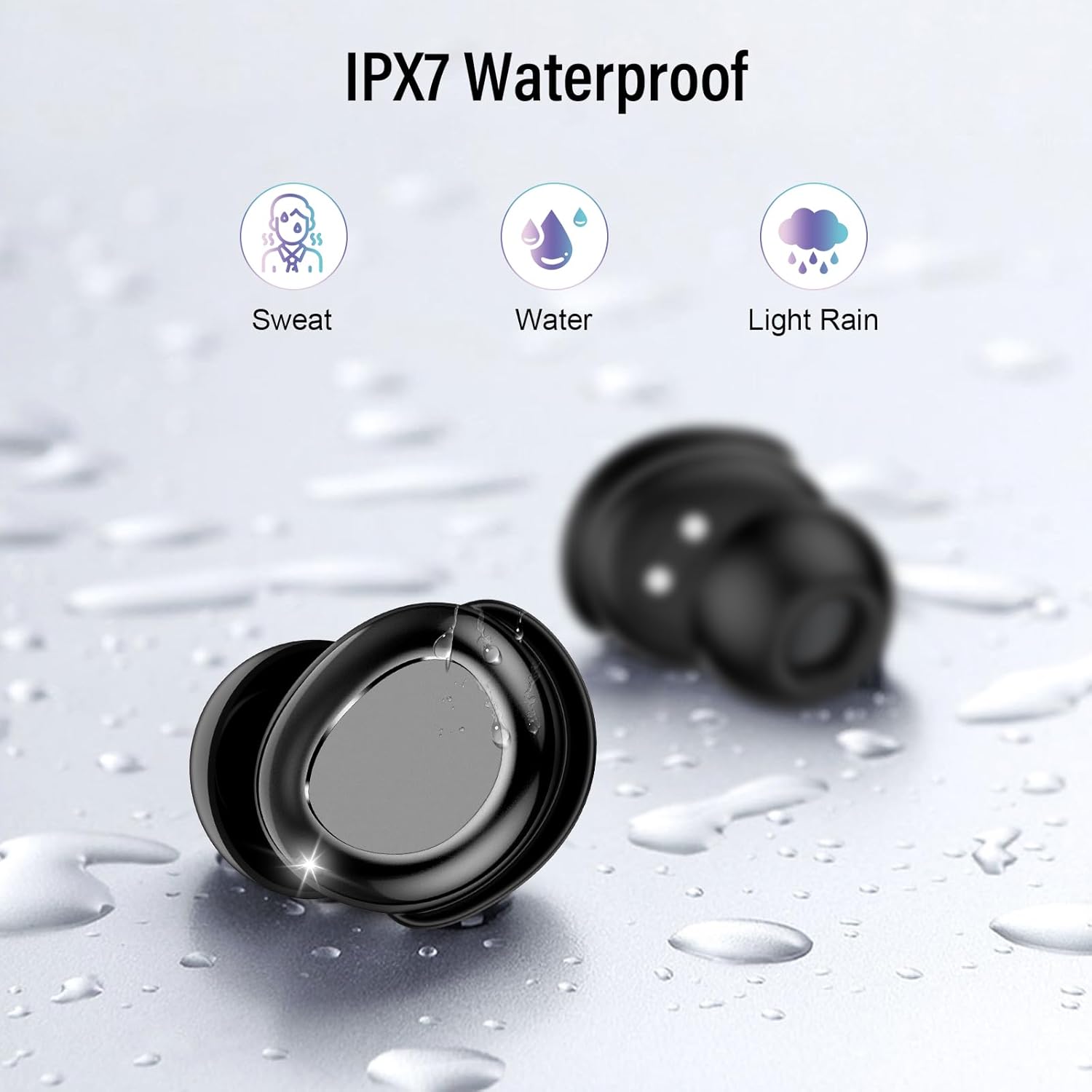 Sleep Earbuds Bluetooth Light-Weight Headphones, Mini Sleep Headphones Small Design for Side Sleepers, Clear Calls Earphones