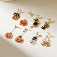 thumbnail image 2 of Yoyauz Halloween Earrings for Women, Spider Web Pumpkin Ghost Bat Earrings, Halloween Costume Accessories, Makeup Party Gifts, 2 of 6