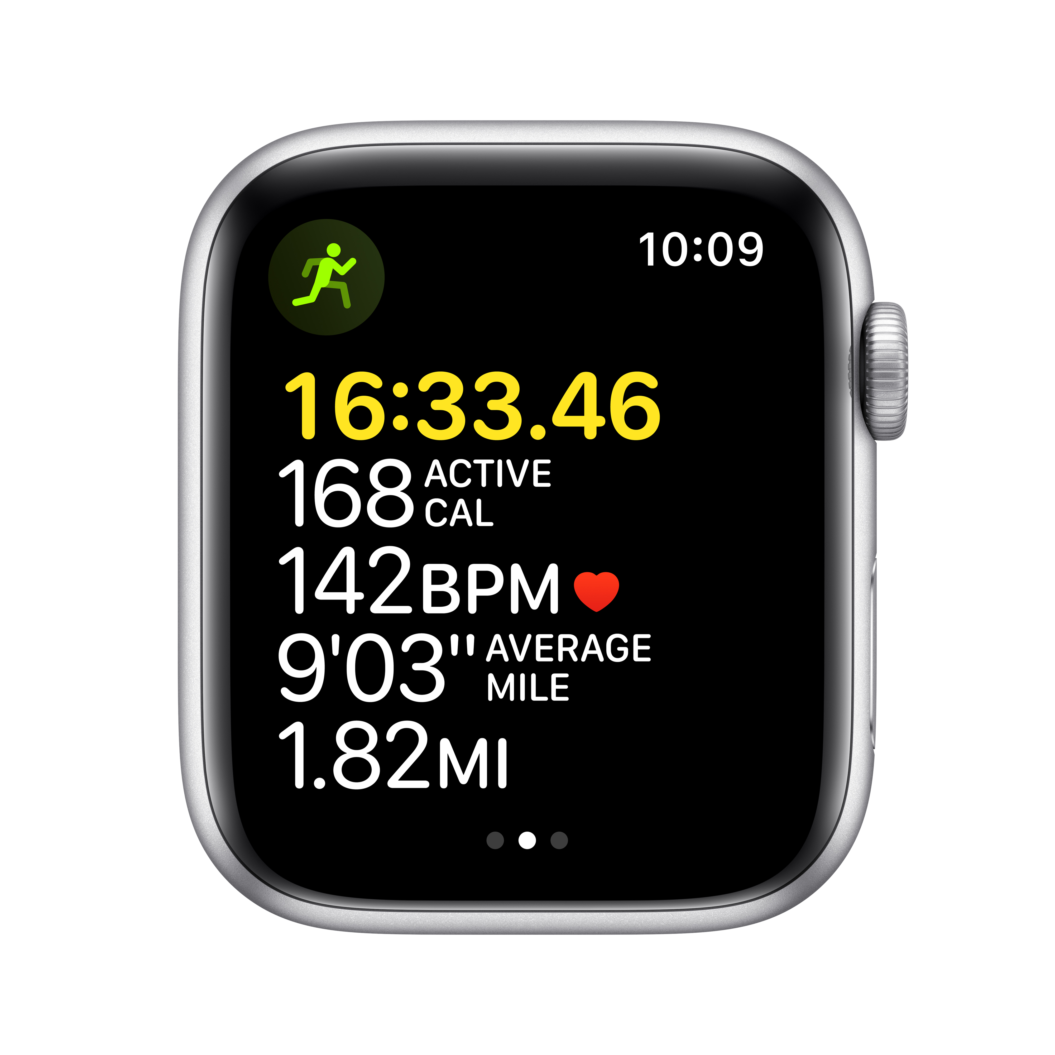 Apple Watch SE (1st Gen) GPS, 44mm Silver Aluminum Case with Abyss Blue Sport Band - Regular - image 3 of 9