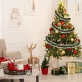 thumbnail image 2 of Tinsel Garland, 33 FEET Tgnazet Silver Tinsel Christmas Garland Christmas Tree Decrations Wedding Birthday Party Supplies, Green White, 2 of 7