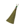 thumbnail image 1 of Tassel Decorative Solid Color Replacement Handmade Bookmark Belt Clothes Replacement Hollow Dress Pendant Jewelry Findings Accessories Green, 1 of 9