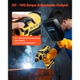 thumbnail image 4 of KFFKFF Portable Handheld Welding Machine, 20-140A Portable ARC Welder with 5-Level Current Adjustment & IGBT Inverter, 110V Handheld Stick Welder with Hot Start Function, 4 of 9