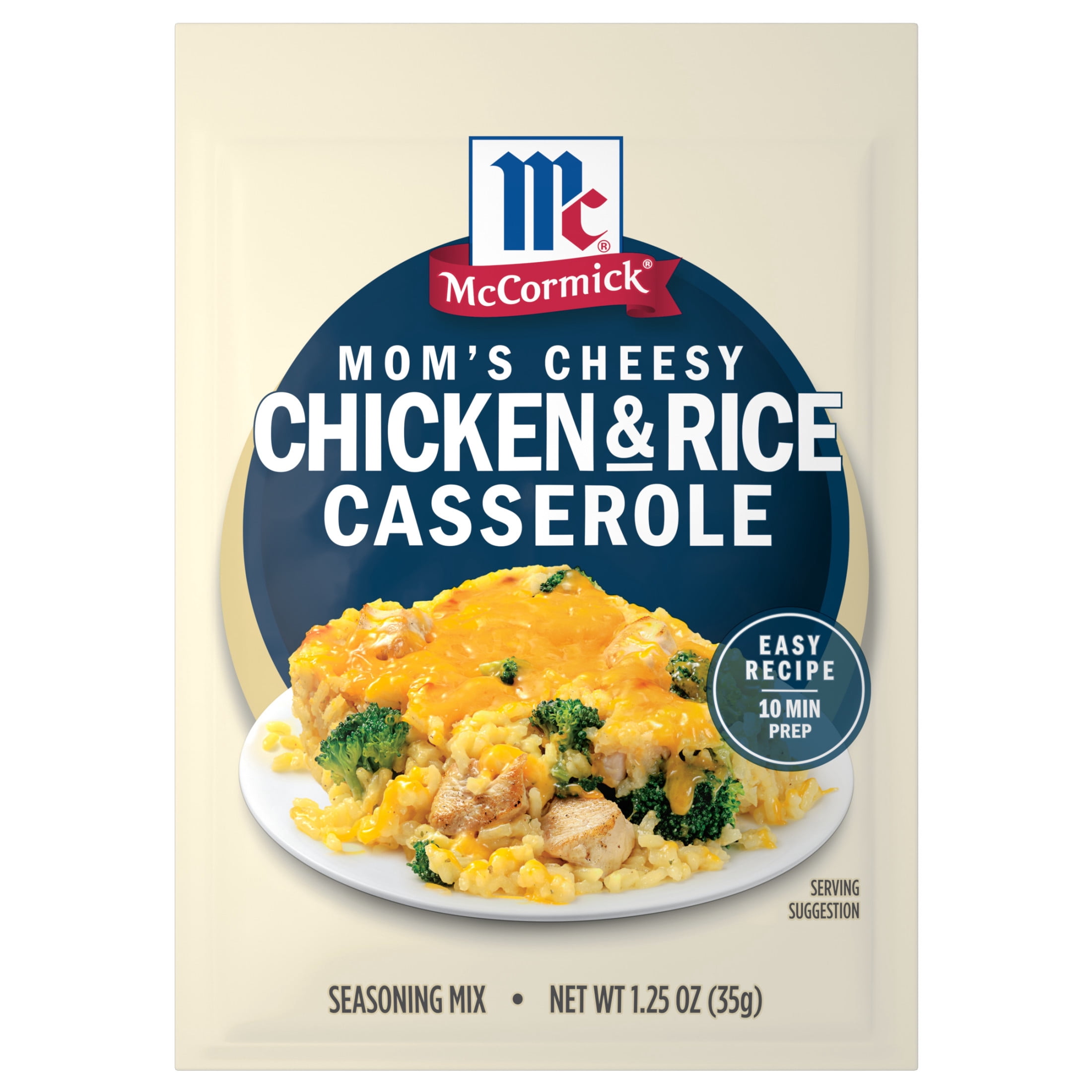 (12 pack) McCormick Mom's Cheesy Chicken & Rice Casserole Seasoning Mix, 1.25 oz Packet