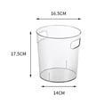 thumbnail image 4 of veasfak Round Transparent Trash Can Garbage Container Bin for Bathroom Kitchen Home Kids 16.5x17.5cm, 4 of 9